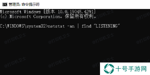 使用命令行工具netstat检查网络打印机