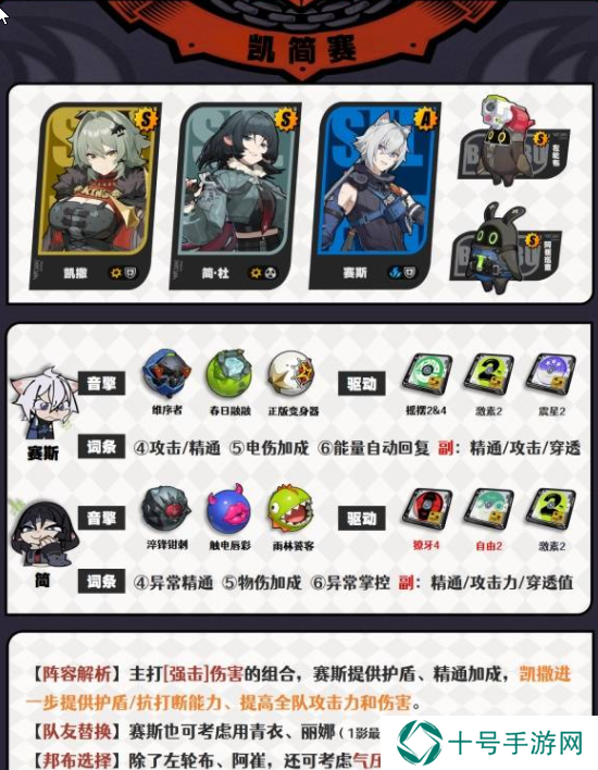 绝区零凯撒配队攻略    凯撒最强配队推荐图片2