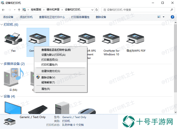 检查打印机设置和状态