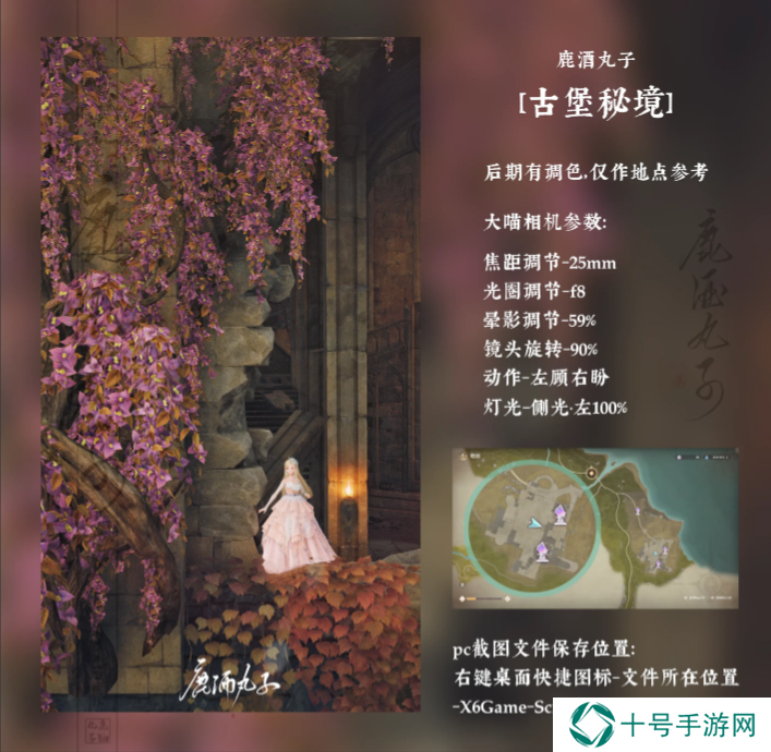 无限暖暖花海后的古堡拍照攻略   花海后的古堡拍照位置及参数推荐图片2