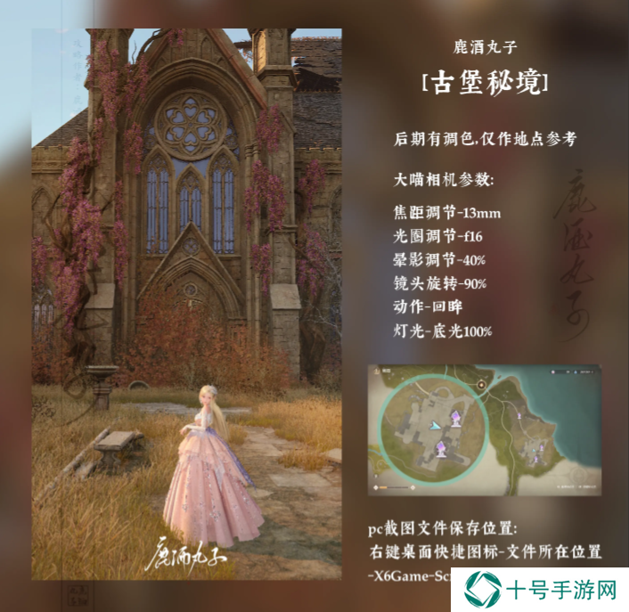 无限暖暖花海后的古堡拍照攻略   花海后的古堡拍照位置及参数推荐图片1