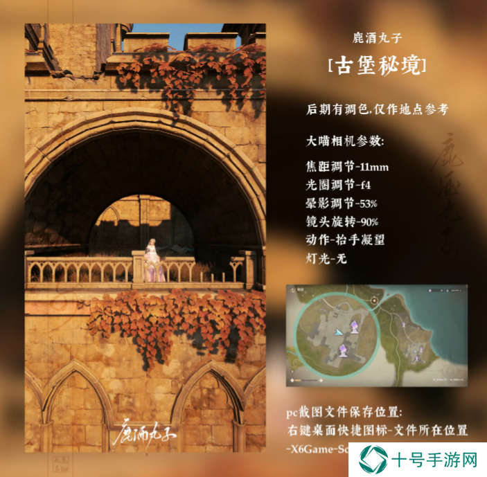 无限暖暖花海后的古堡拍照攻略   花海后的古堡拍照位置及参数推荐图片3
