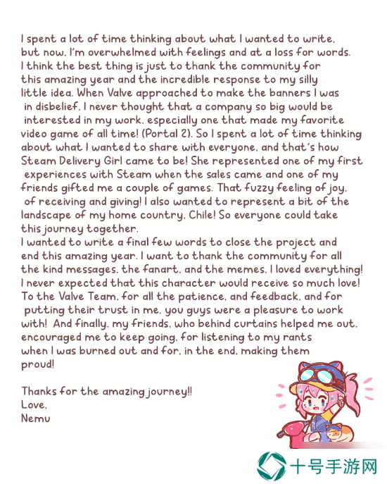 以后看不到可爱Steam看板娘了？画师发文向玩家道别